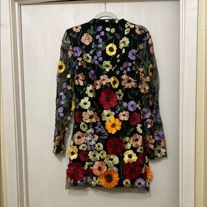 Floral Embroidered Long Sleeve Dress